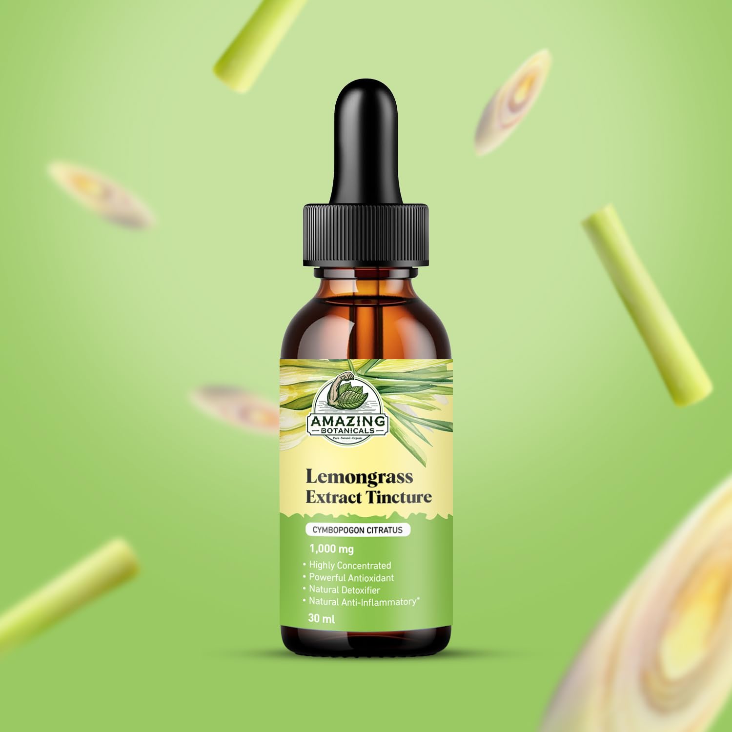 Lemongrass Cymbopogon Citratus extract ingredients close-up
