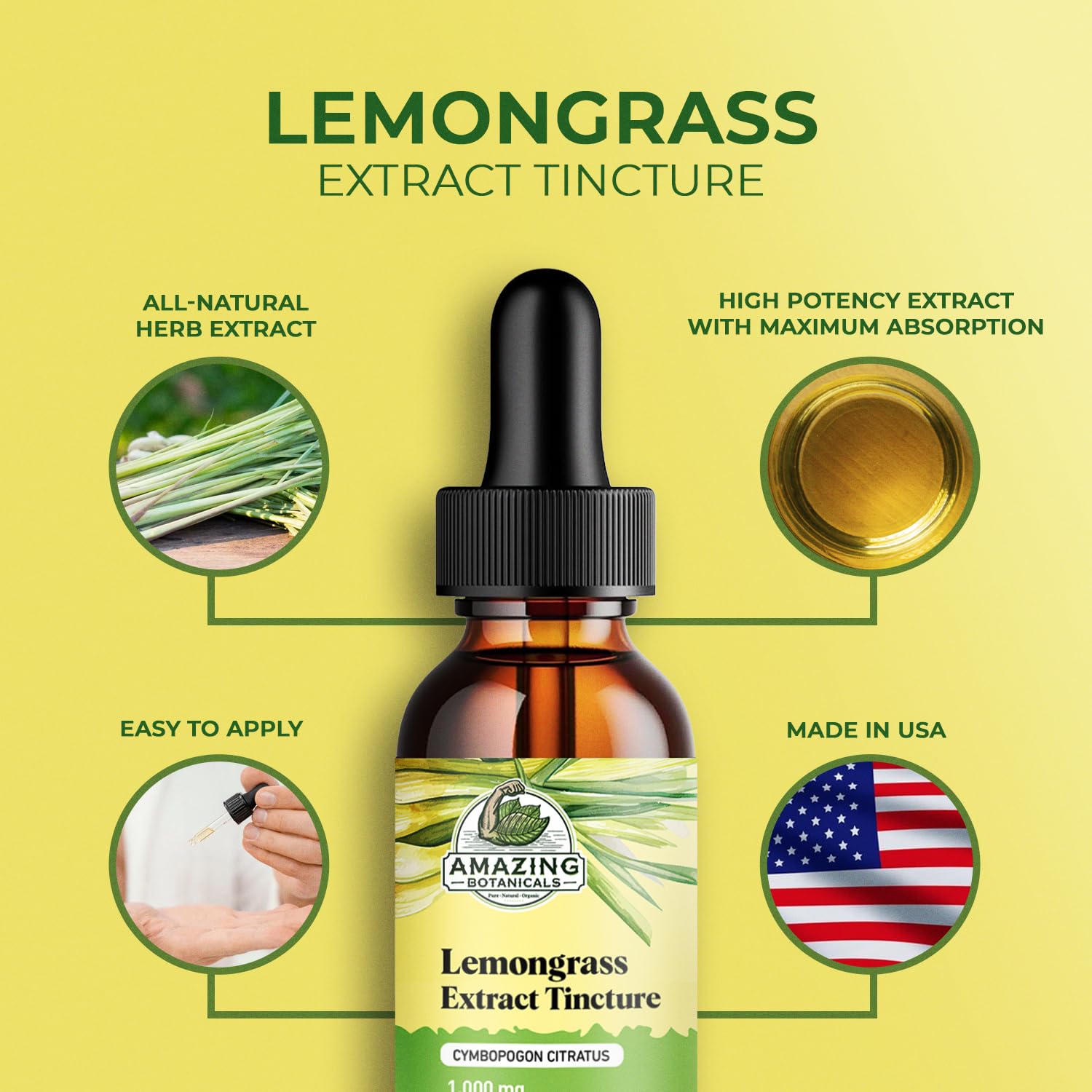 Packaging for Lemongrass tincture product