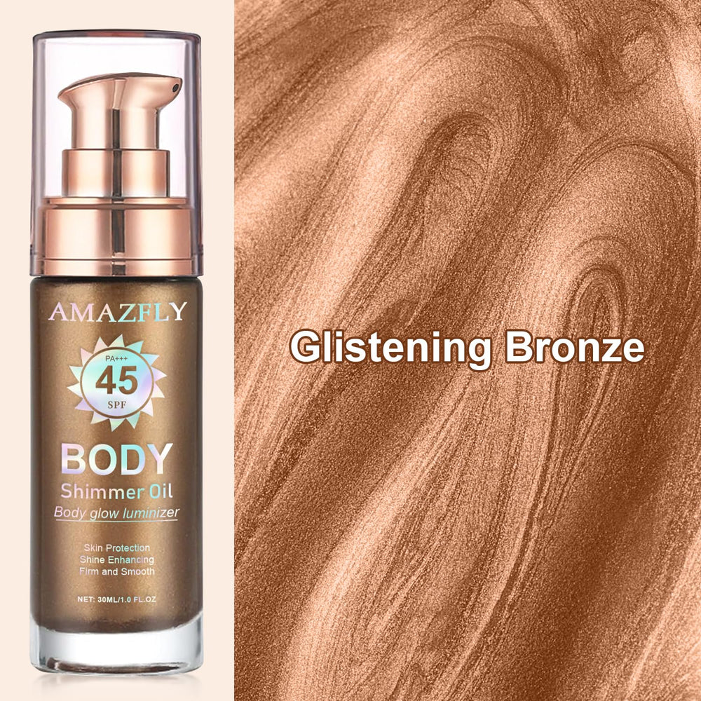 LemonSac broad spectrum SPF45 sunscreen oil protects while adding glow.