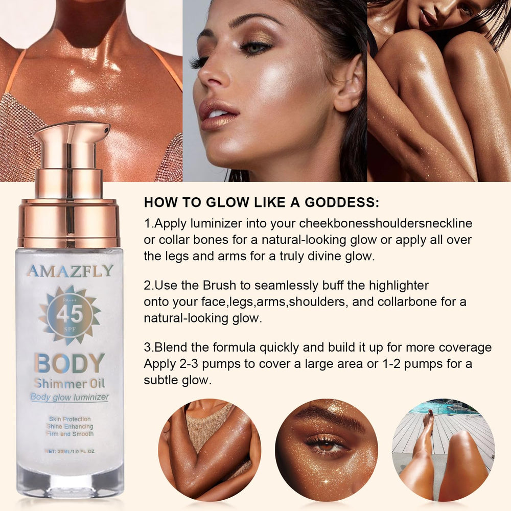 LemonSac longwear shimmer lotion offers extended glow and hydration