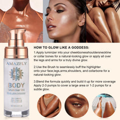 LemonSac longwear shimmer lotion offers extended glow and hydration