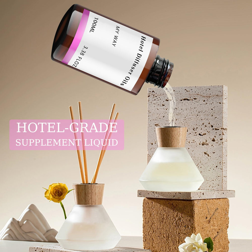 LEMPFE White Tea Diffuser Oil in living room promotes spa-like calm