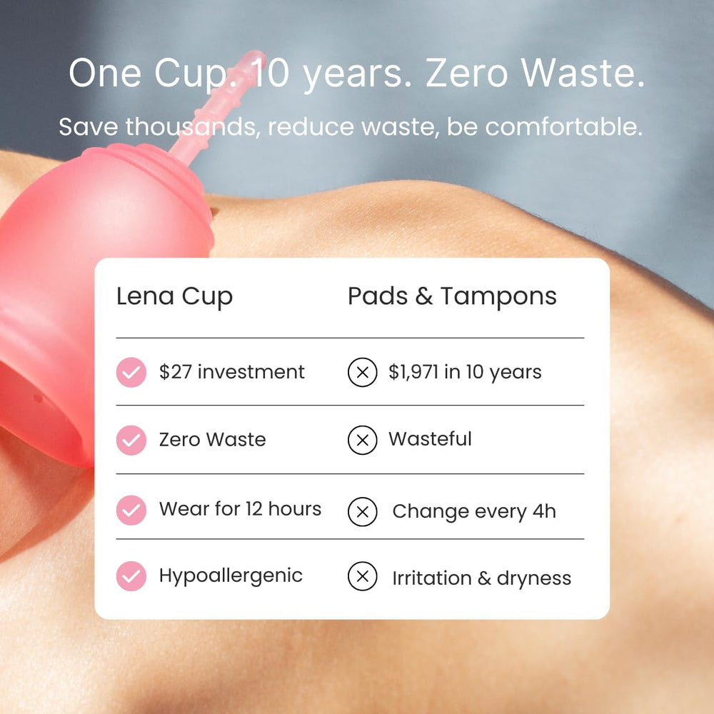 Cleaning container with Lena Cup enhances hygiene and reuse