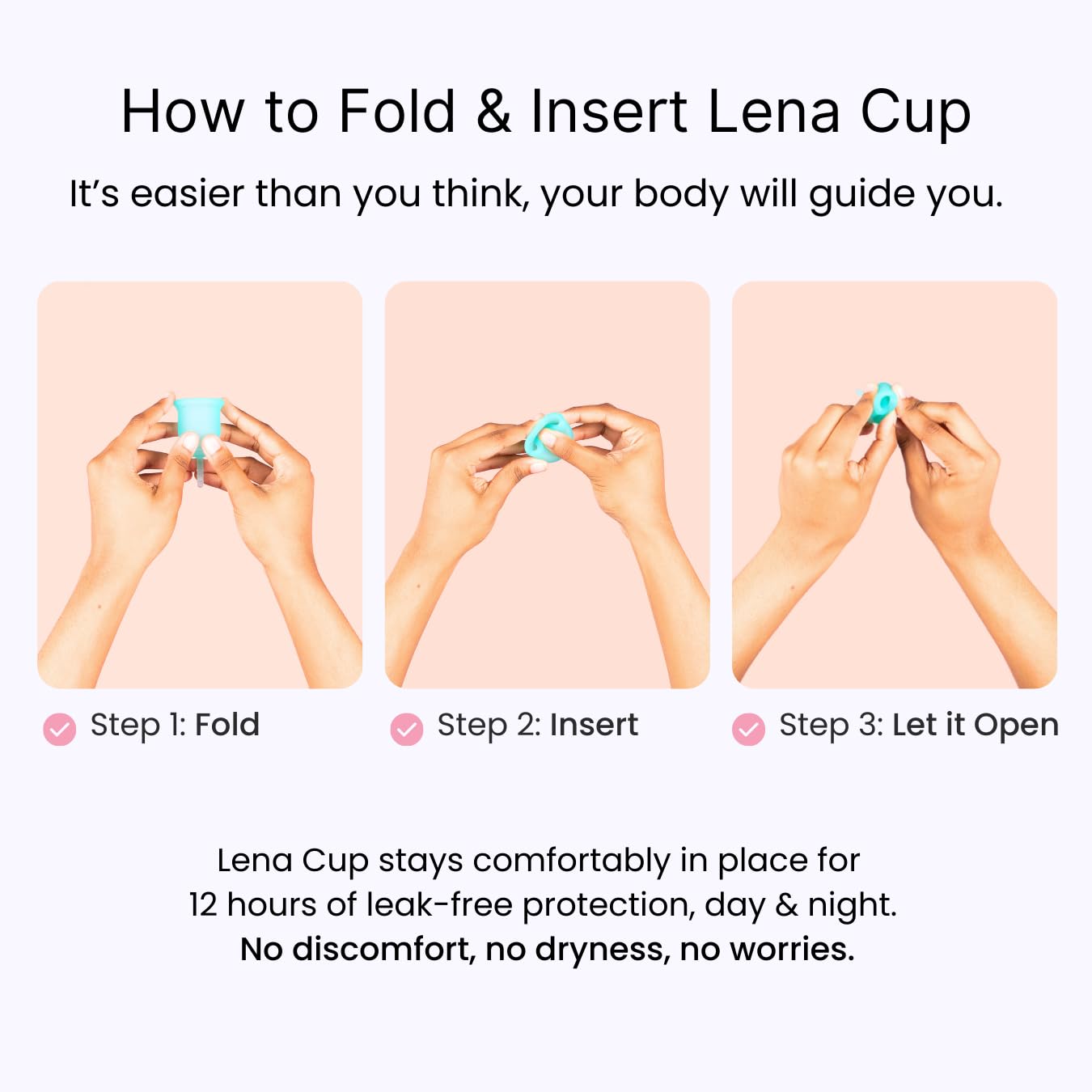HSA/FSA eligible Lena Cup label for flexible budgeting