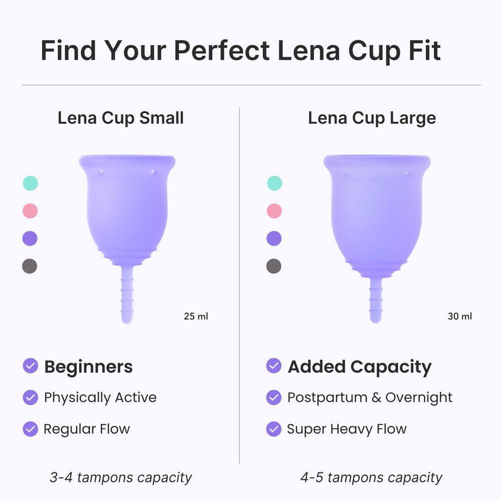 Lena Cup Original Small turquoise – easy fold, insertion, and quick cleaning.