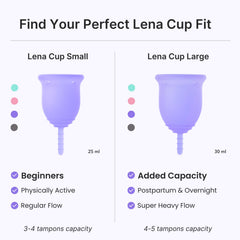 Lena Cup Original Small turquoise – easy fold, insertion, and quick cleaning.