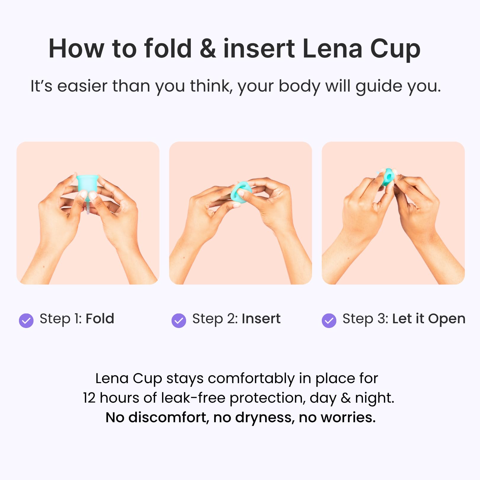 Lena Cup reusable long-lasting design saves money and reduces waste