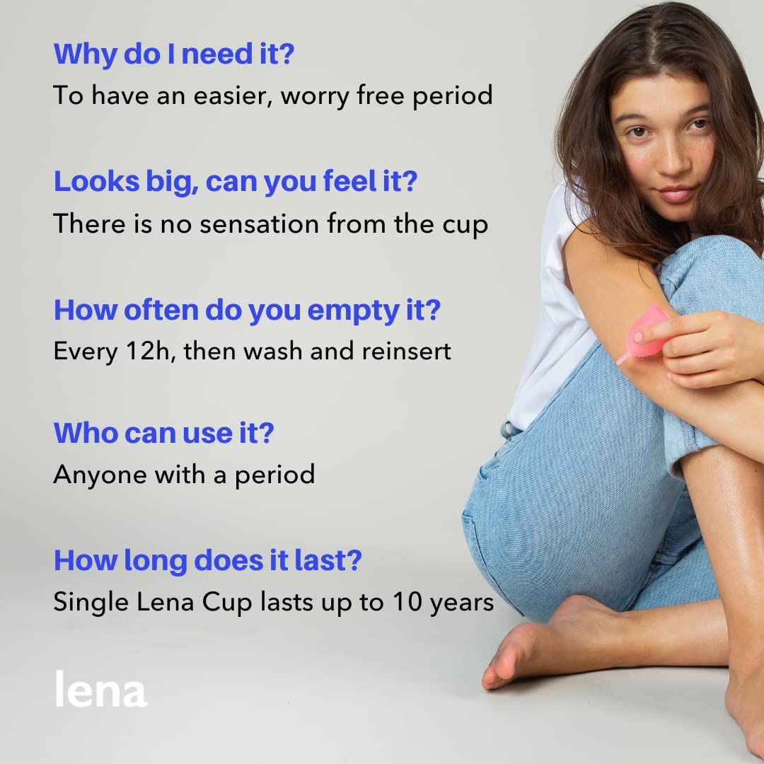 Lena Feminine Wash usage image highlights compatible cleansing step.
