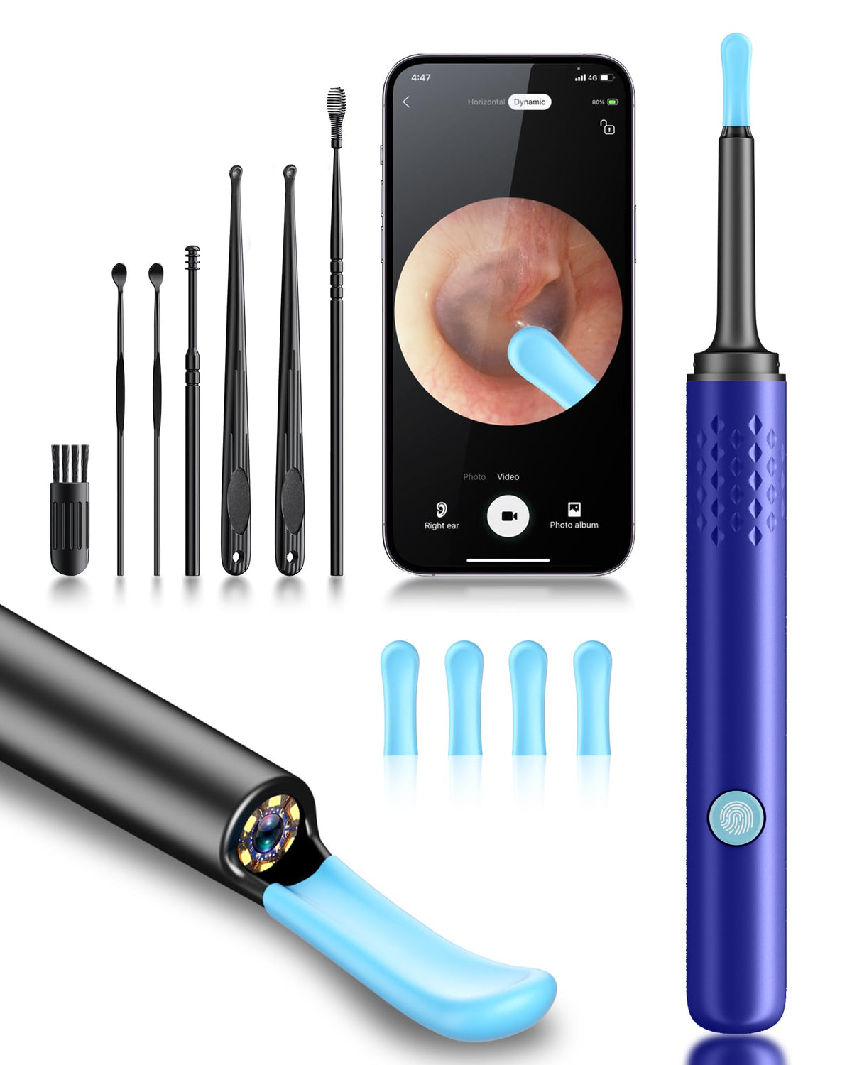 LENGIN Ear Wax Camera front view for easy at-home ear checks.
