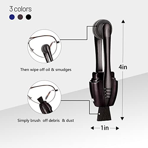 Lens cleaner made of microfiber and ABS for eyeglasses