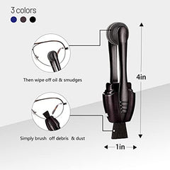 Lens cleaner made of microfiber and ABS for eyeglasses