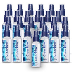 Two-ounce travel-size lens cleaner spray bottle with 25-pack