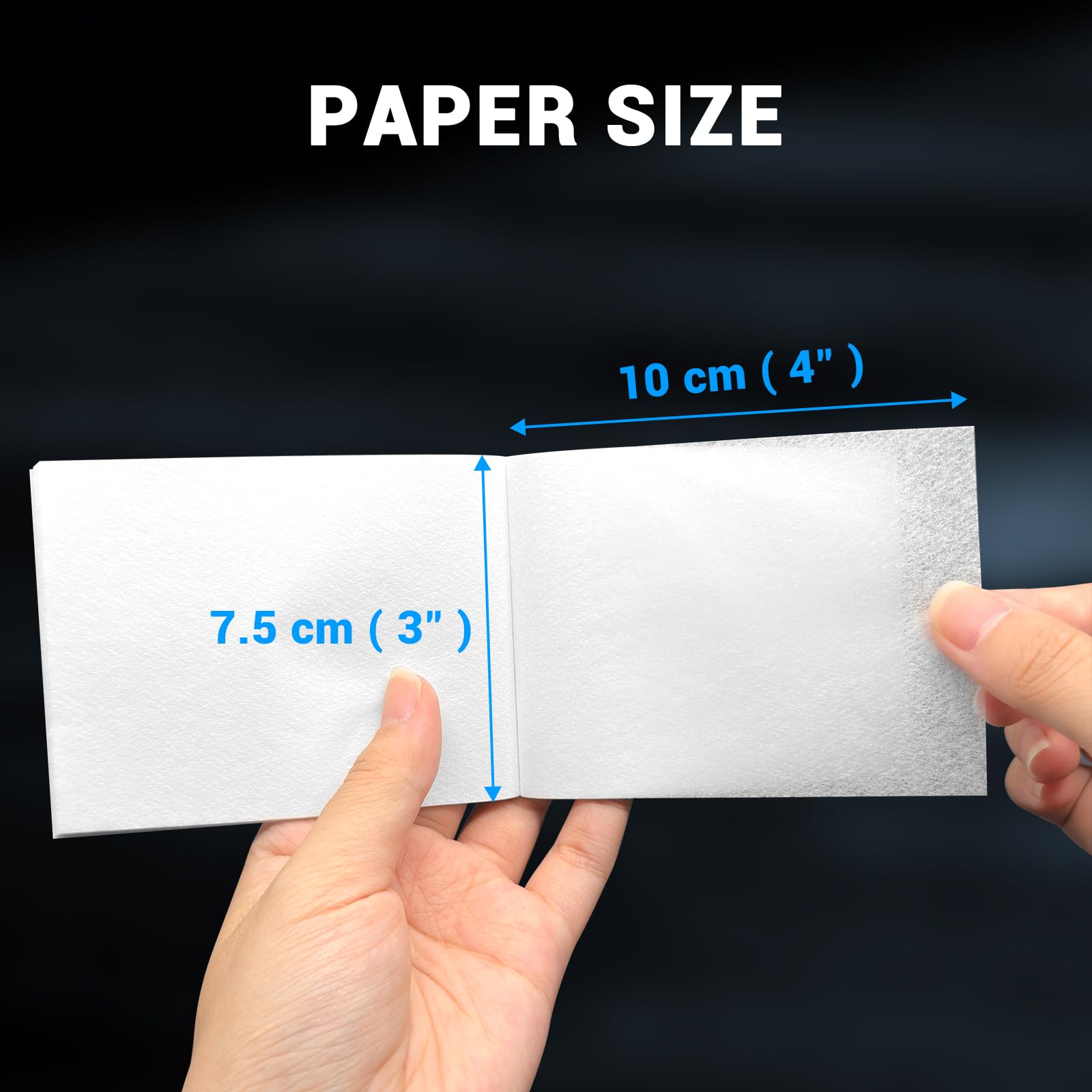 Lens cleaning tissue paper in use on optical surface