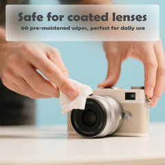 Wipes safe for anti-glare coatings