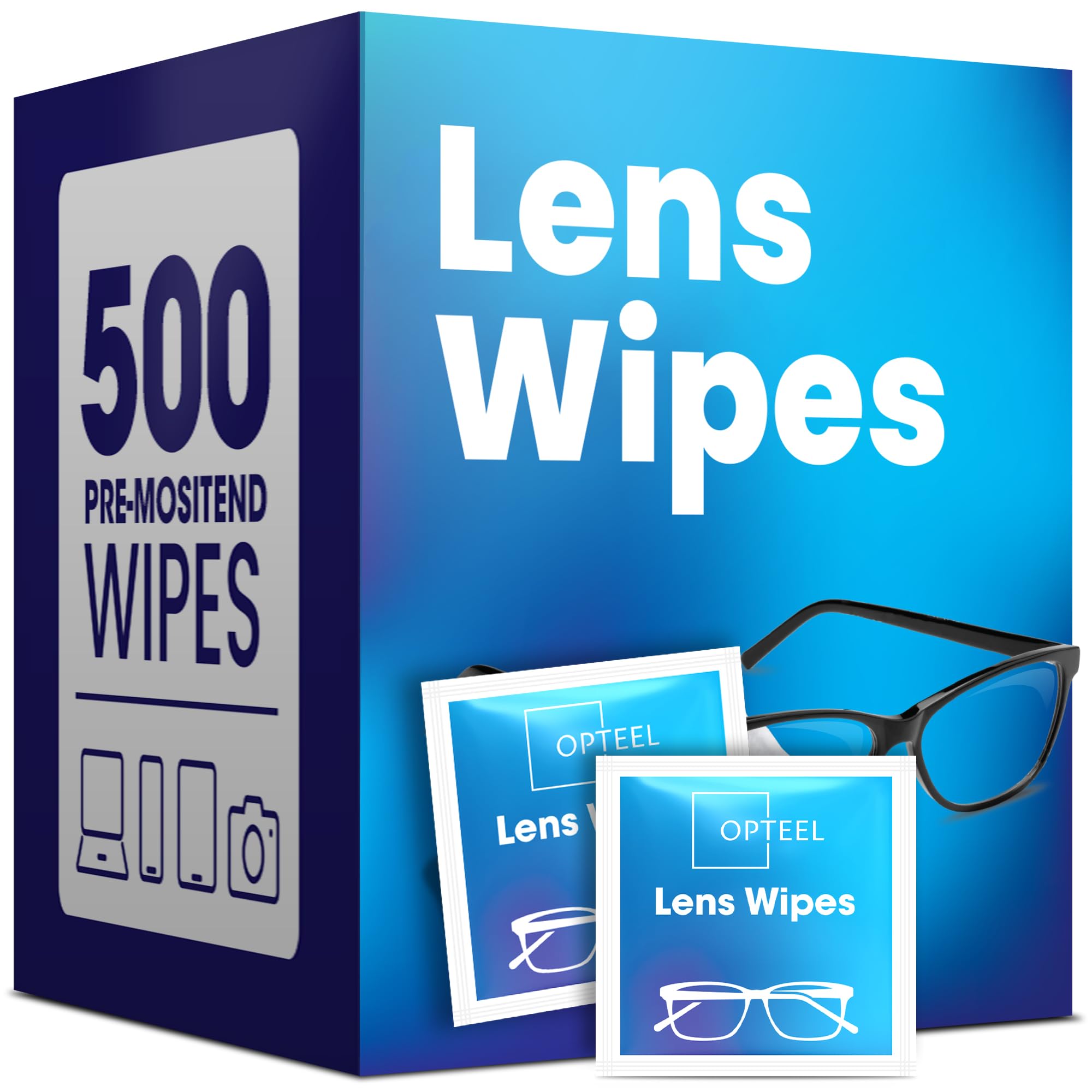 Opteel Lens Wipes 500-count bulk pack