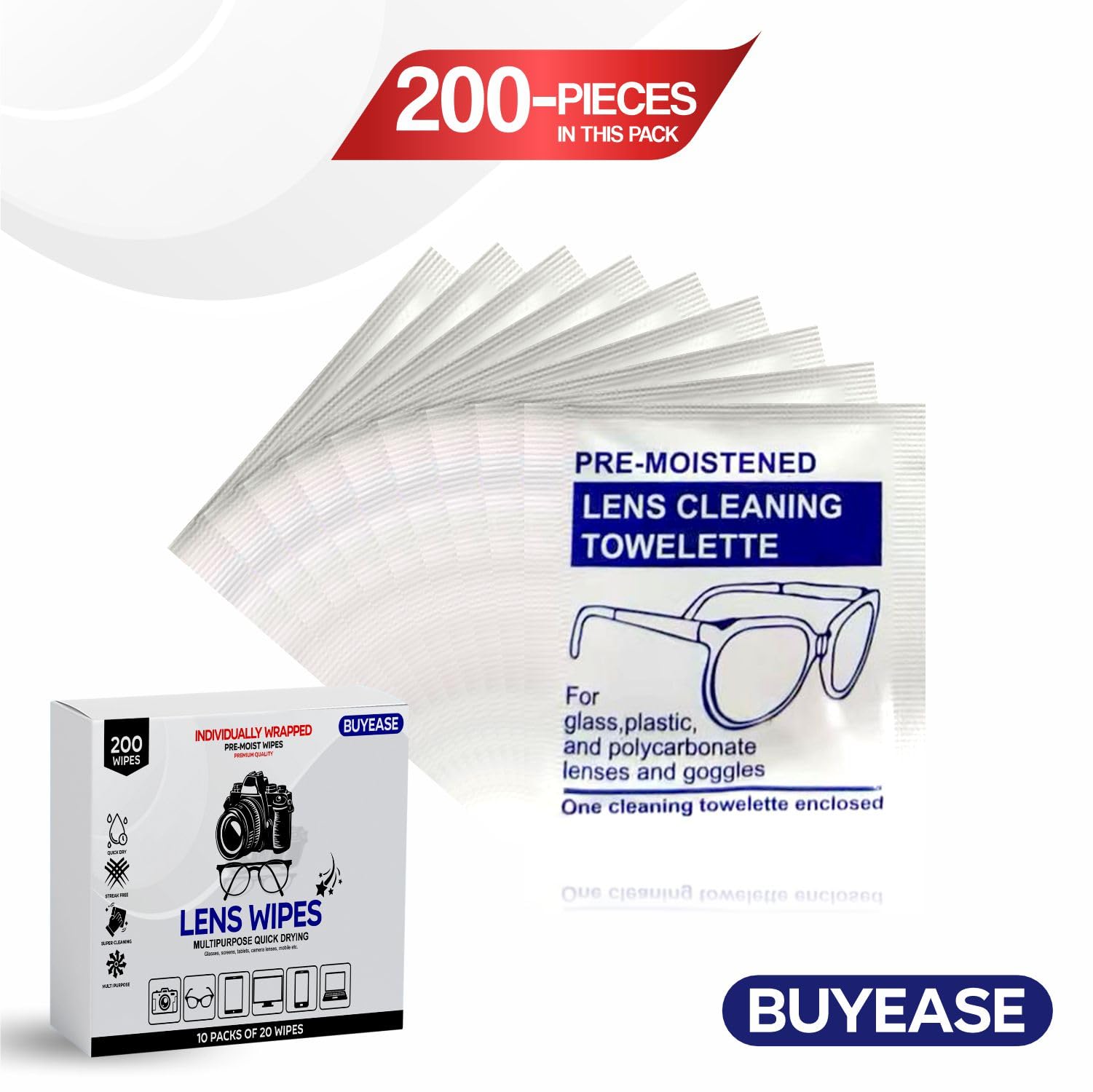 Individually wrapped multipurpose cleaning wipes