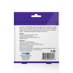 Travel-ready Pure-Aid Lens Wipes case and wipes