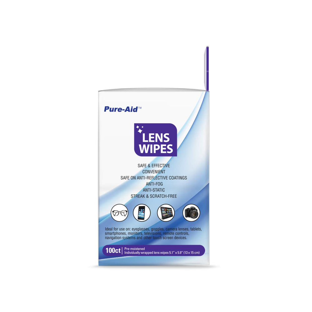 Cleaning smartphone screen with lens wipe
