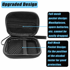 Interior pockets showing half mesh and full mesh with zipper