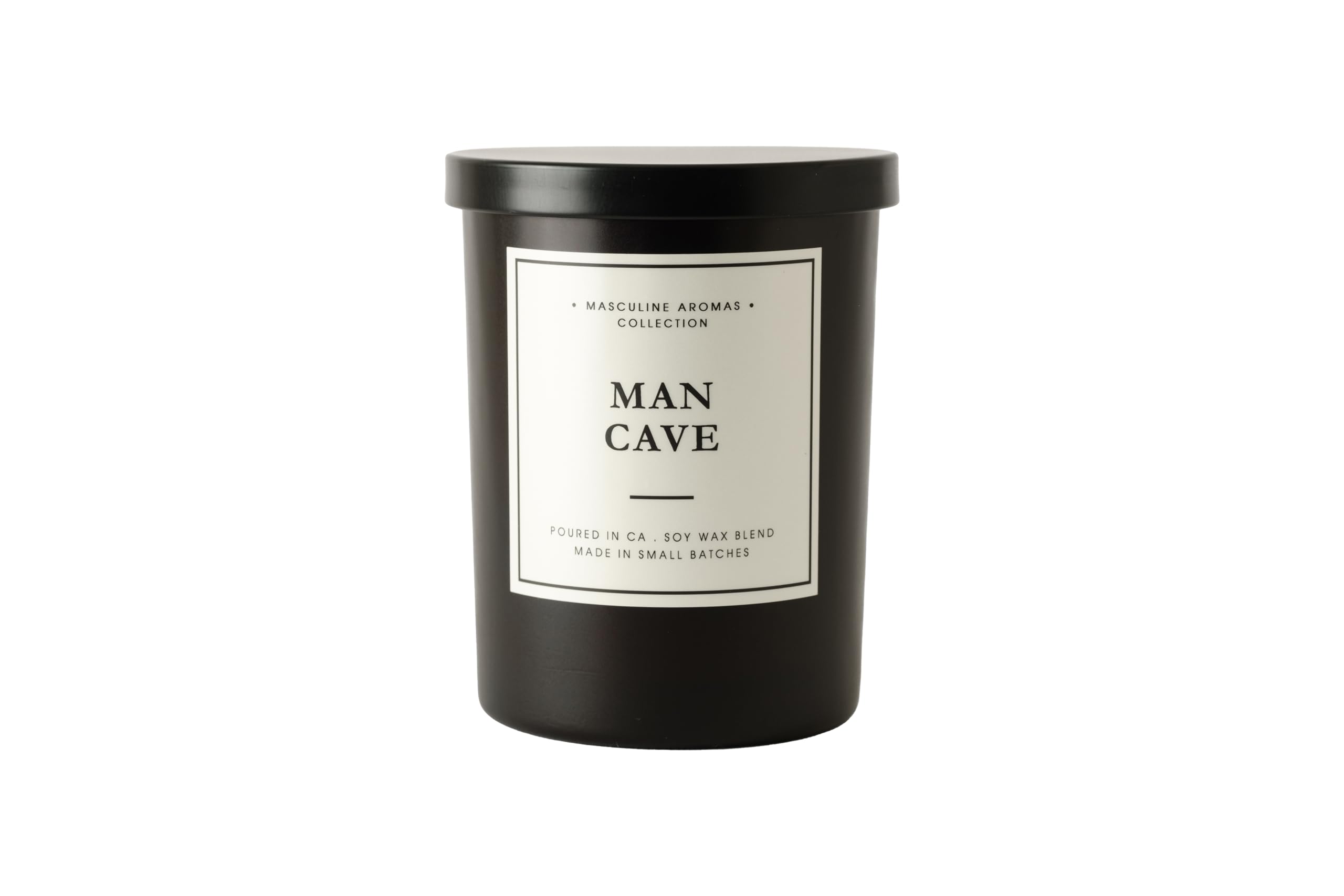 Leoben Company Masculine Aromas soy wax candle in a glass jar