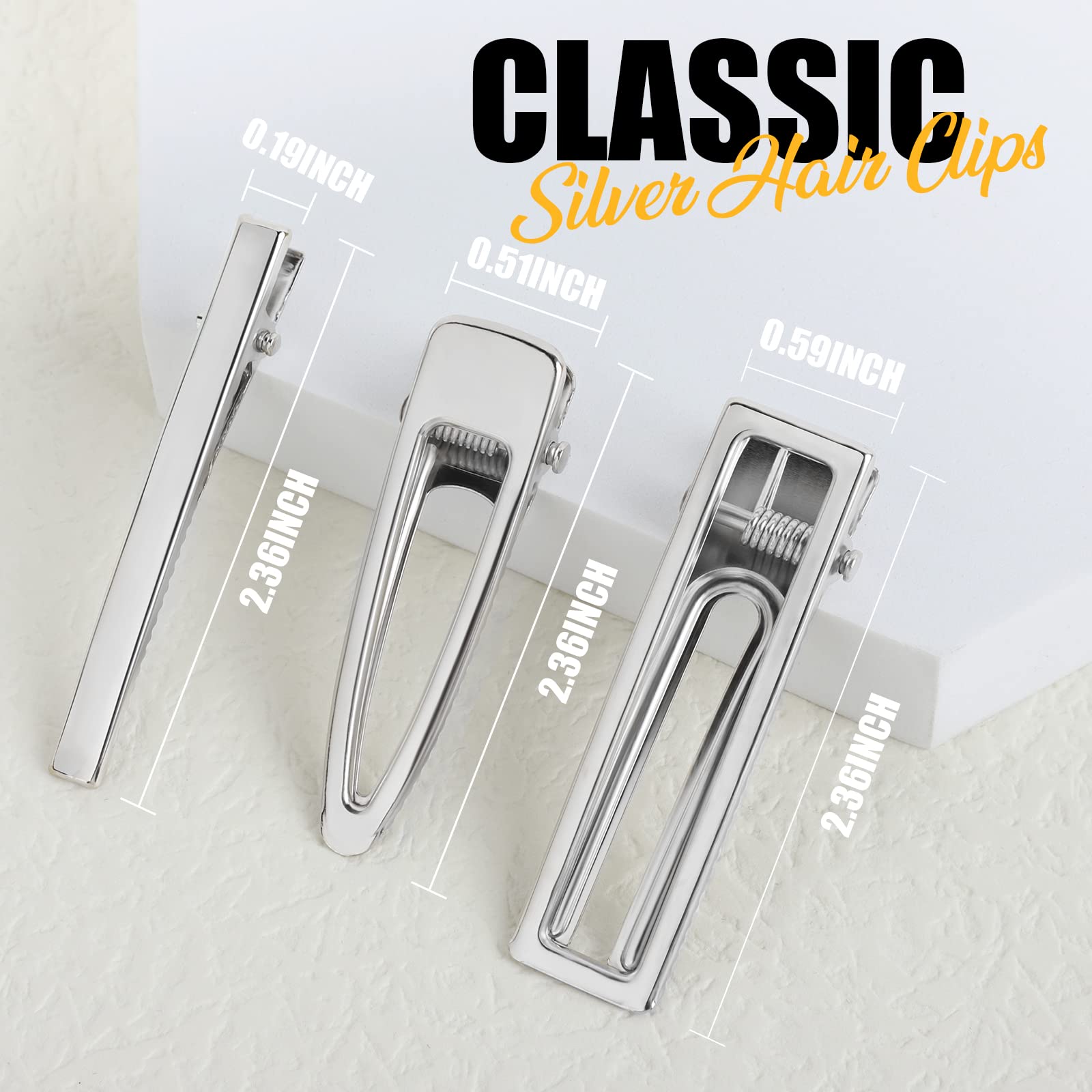 LEOBRO clips hold hair securely on thin and thick hair types