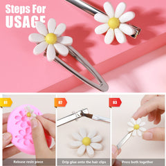 LEOBRO 50-piece set of metal hair clips for versatile hairstyles