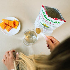 Leonflax 18 oz bag back label showing ingredients