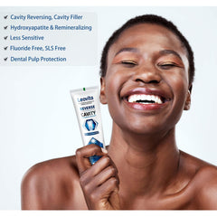 Hydroxyapatite remineralizing toothpaste product shot
