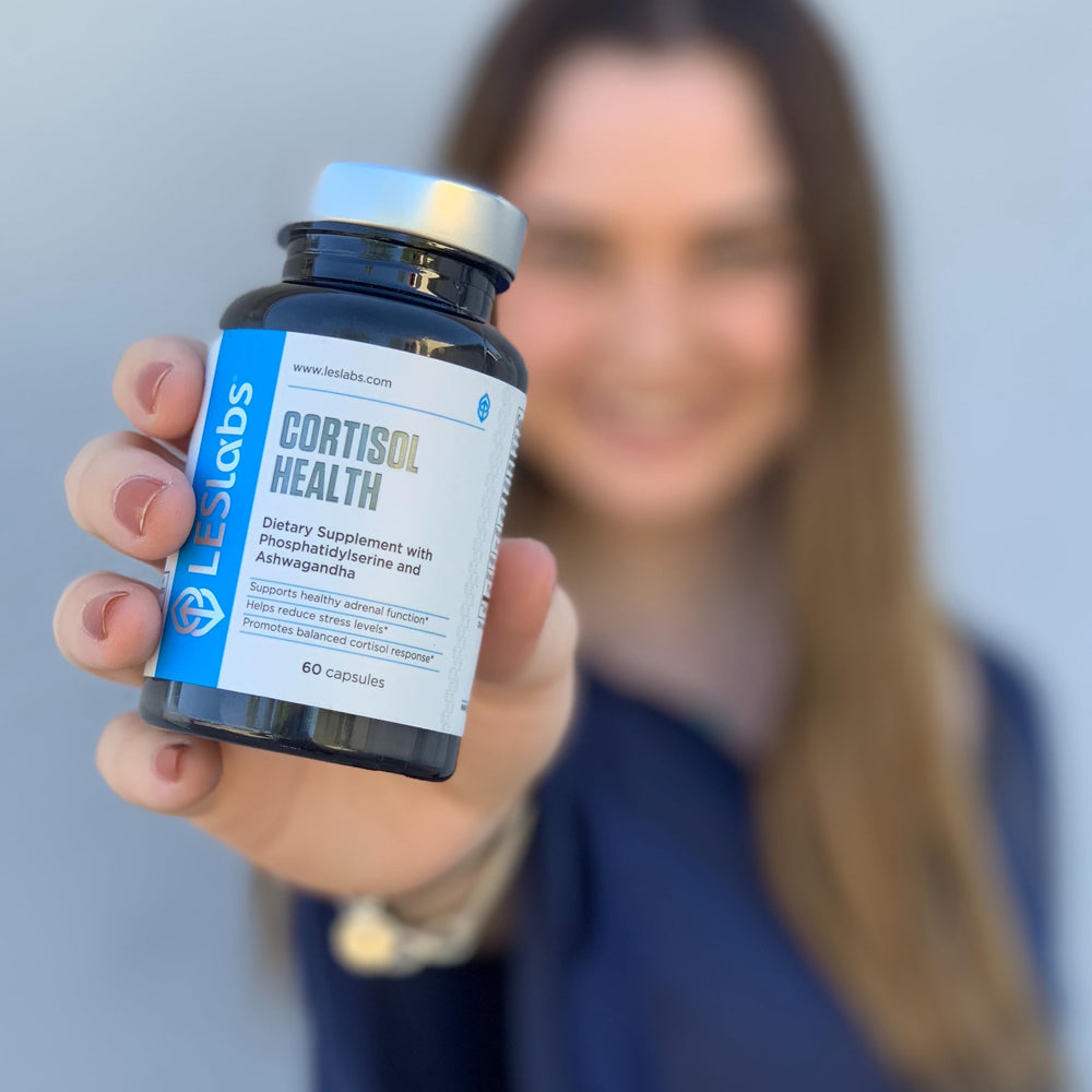 60 capsules and non-GMO badge for LES Labs Cortisol Health
