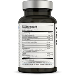 Close-up of LES Labs GABA Health capsules