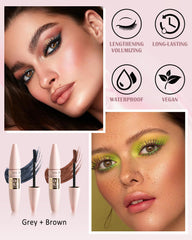 Lestpola mascara dual-sided brush for even, voluminous length and defined lashes.