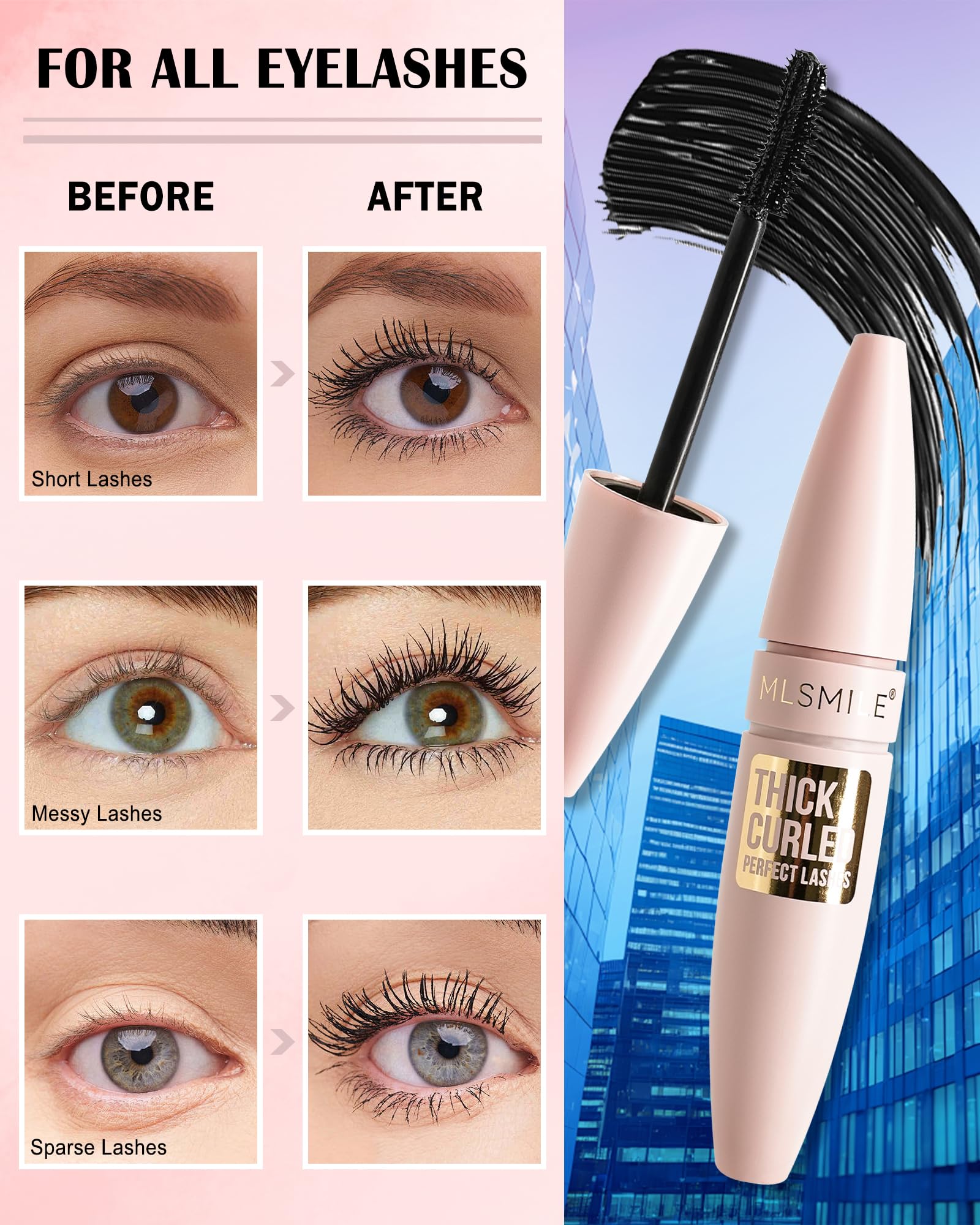 Lestpola long-lasting formula keeps lashes defined all day.