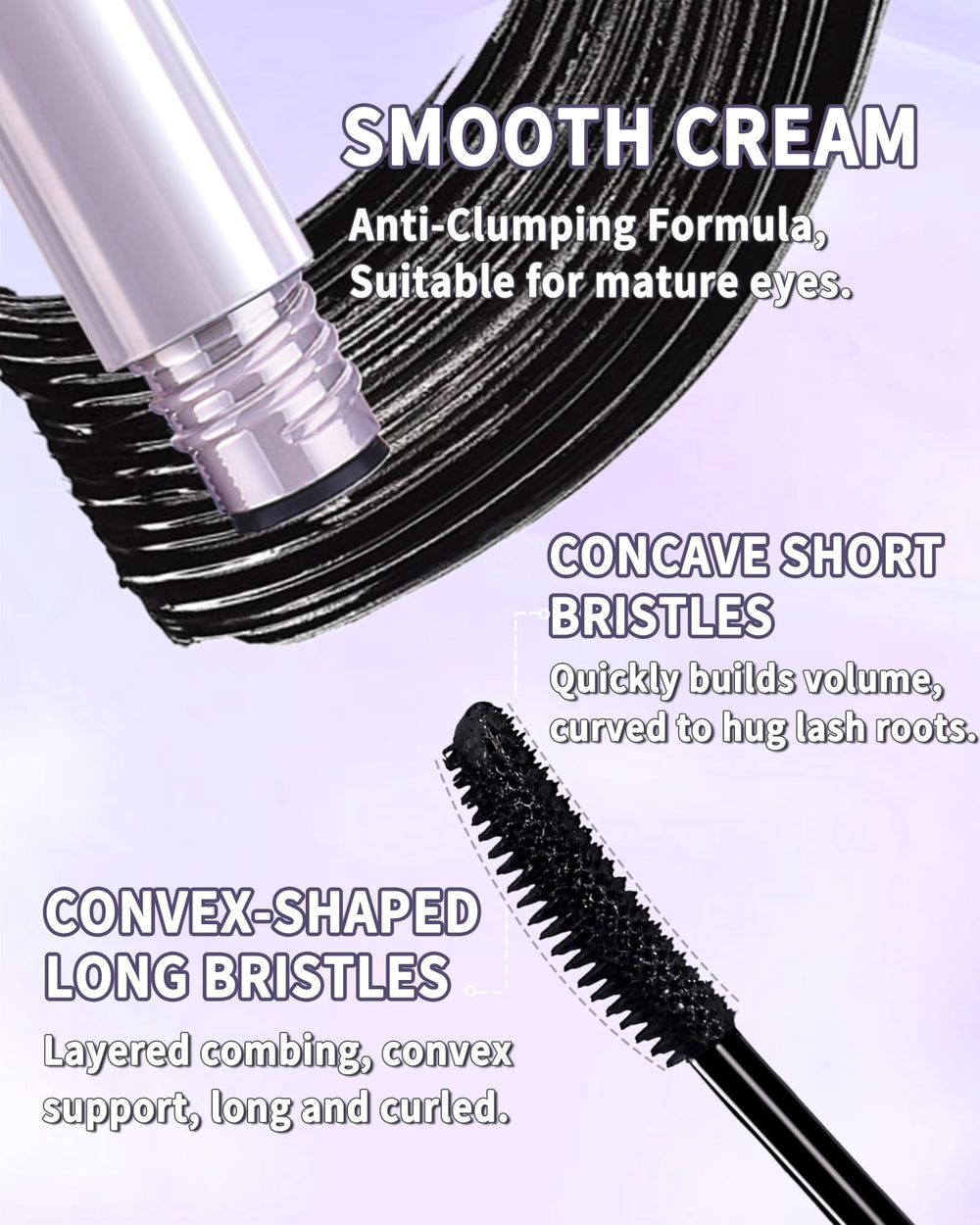 Lestpola quick-dry tubing mascara keeps lashes clump-free.