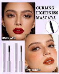 Lestpola waterproof black-brown mascara resists smudges in humidity.