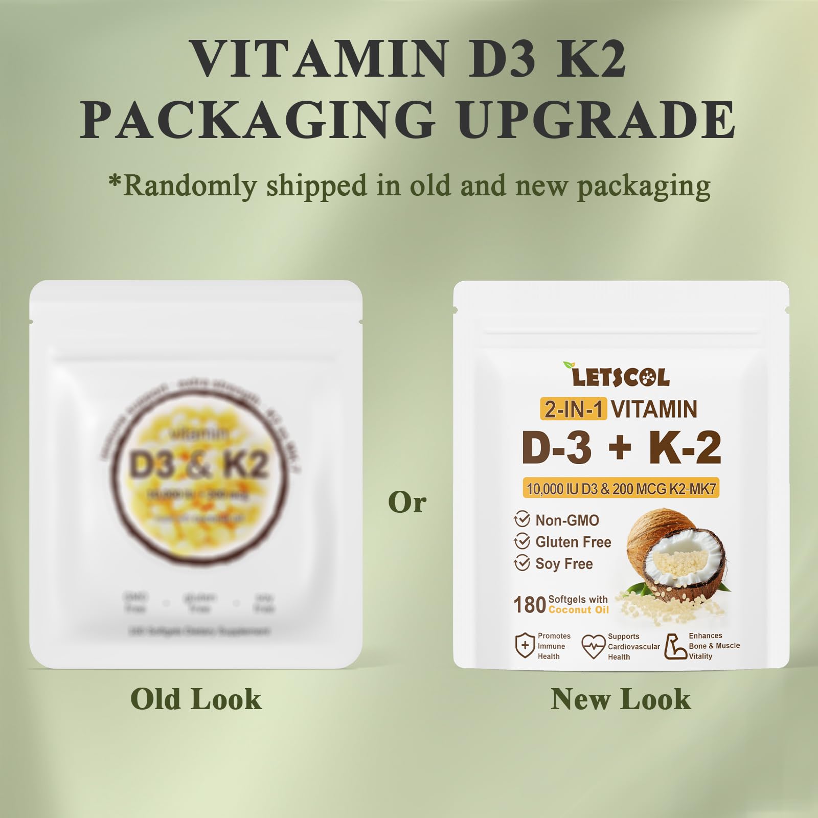 Eco-friendly packaging for LETSCOL D3 K2