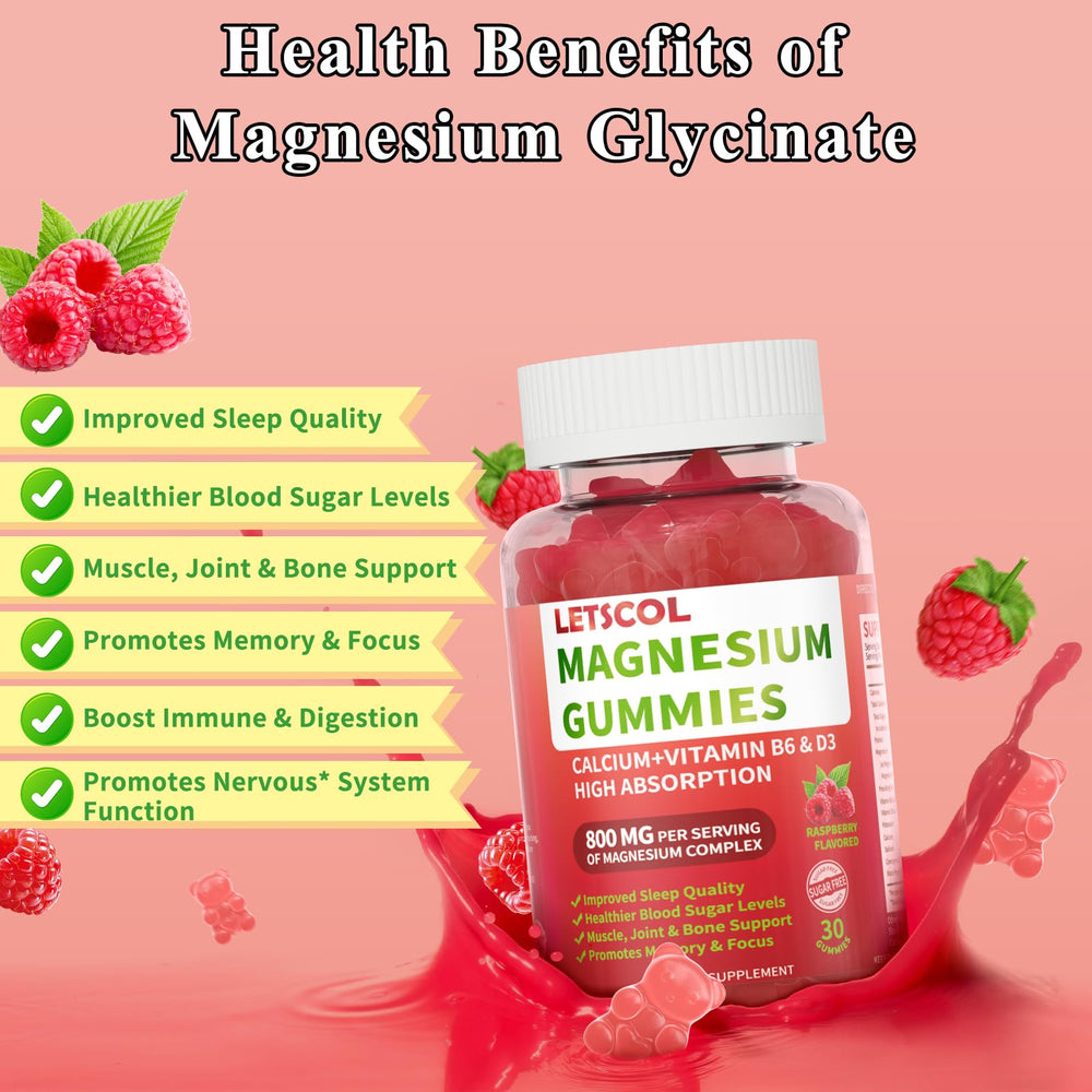 Calcium and Vitamin D3 ingredients in LETSCOL gummies