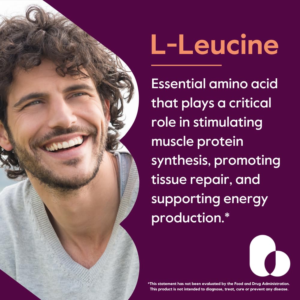 L-Leucine 500mg vegan capsules
