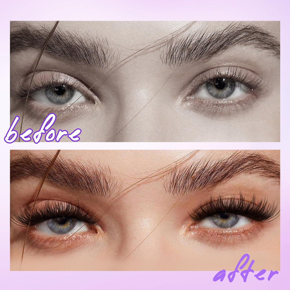 Leurforu 240 pcs kit with tweezers close view for versatile lash styling.