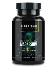 Leviathan Nutrition Full Spectrum Magnesium bottle showing L-Threonate, Pidolate and Glycinate