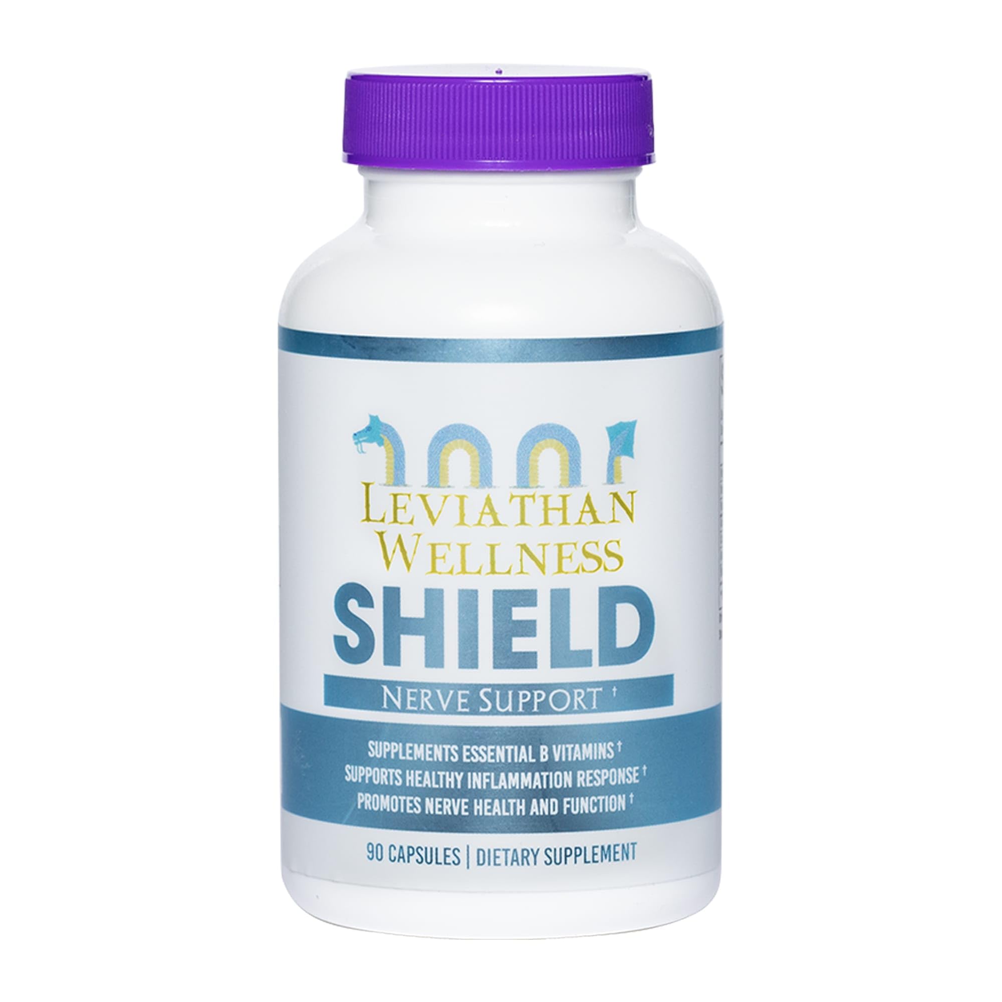Bottle of Leviathan Wellness Shield Nerve Health Support