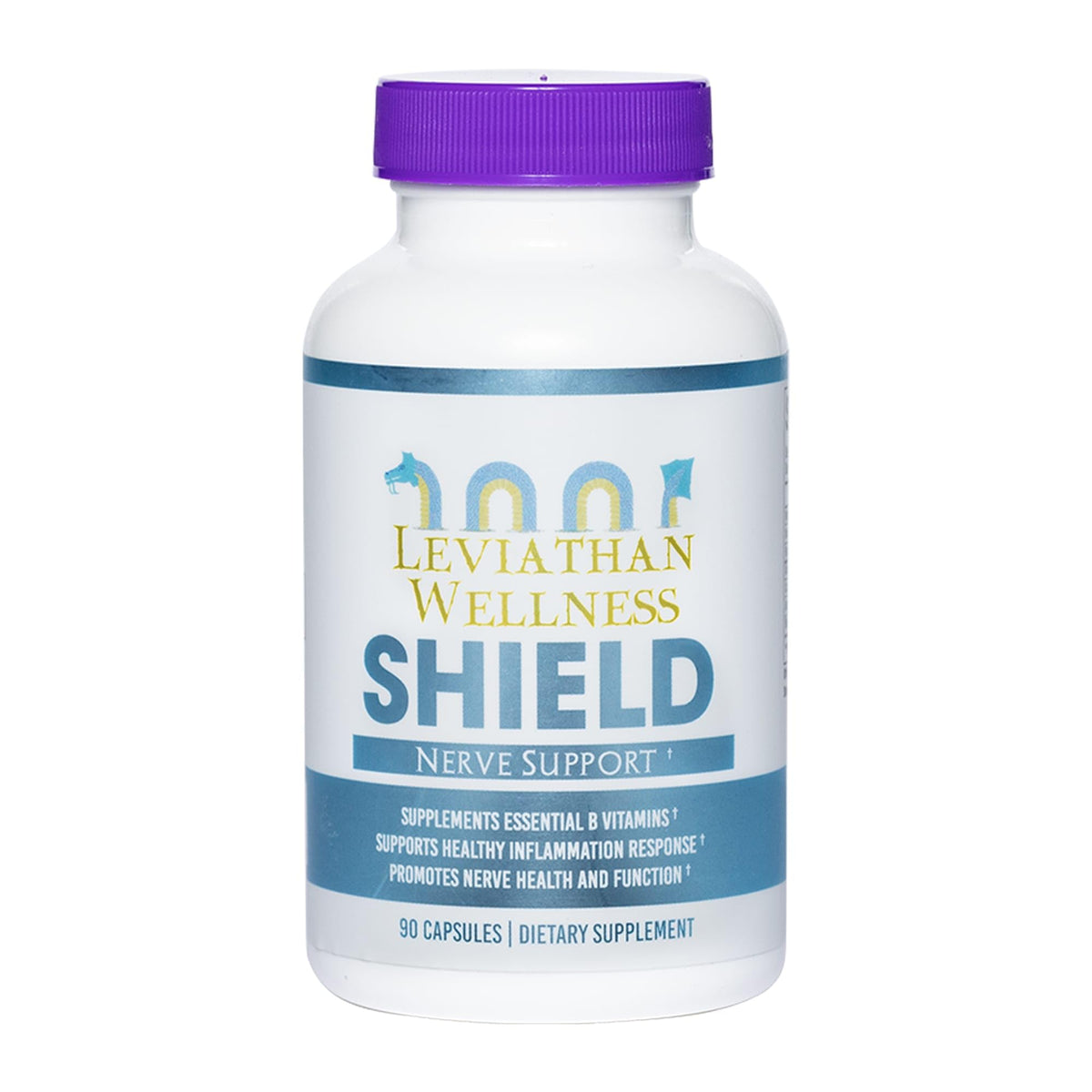 Bottle of Leviathan Wellness Shield Nerve Health Support