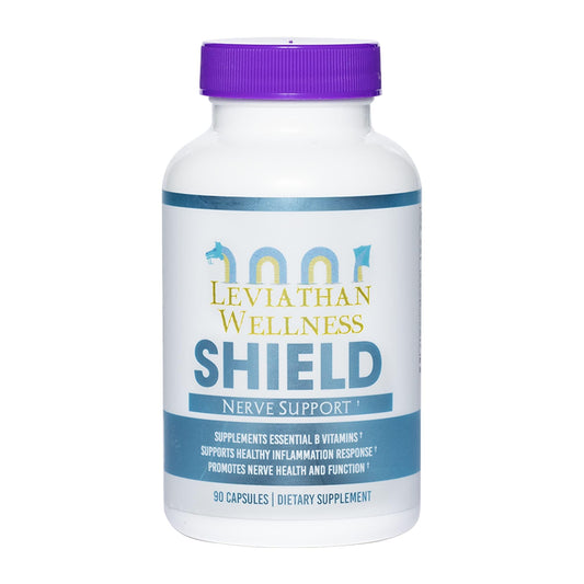 Bottle of Leviathan Wellness Shield Nerve Health Support