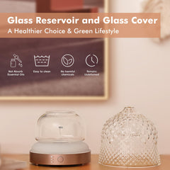 Ultrasonic essential oil diffuser with colorful lights