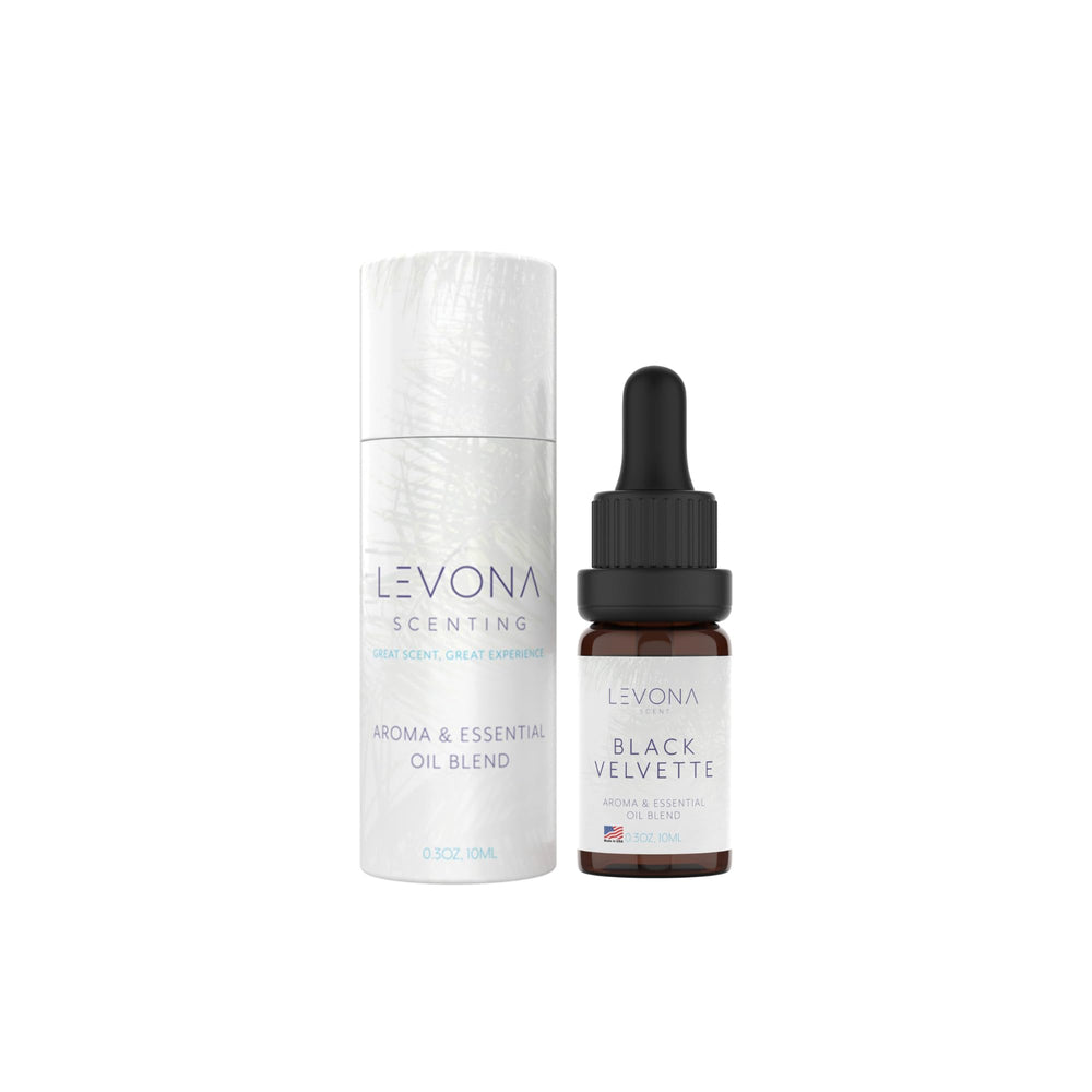 Levona Black Velvette diffuser oil bottle with woody citrus scent