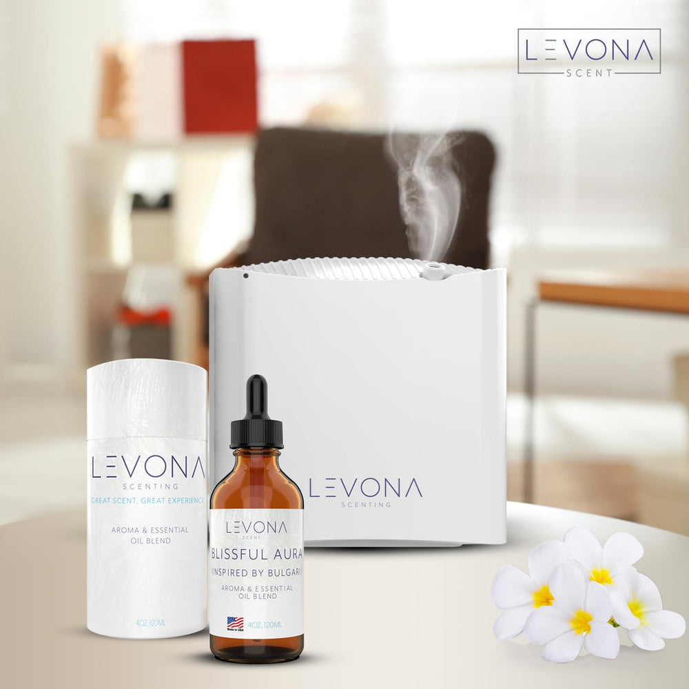Gift-ready packaging for Levona Blissful Aura diffuser oil