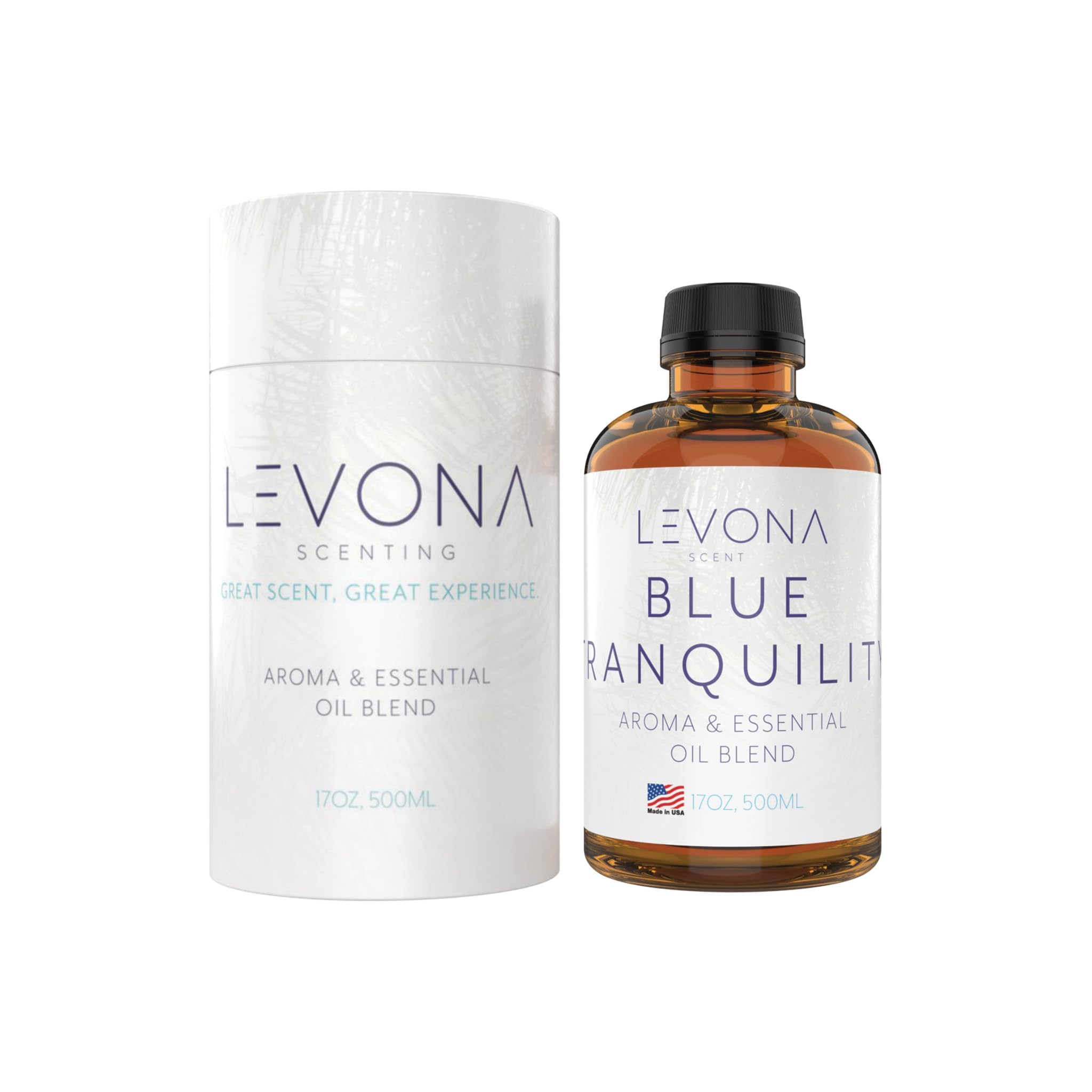 Blue Tranquility 500 ml bottle of Levona Scent Pure Essential Oils