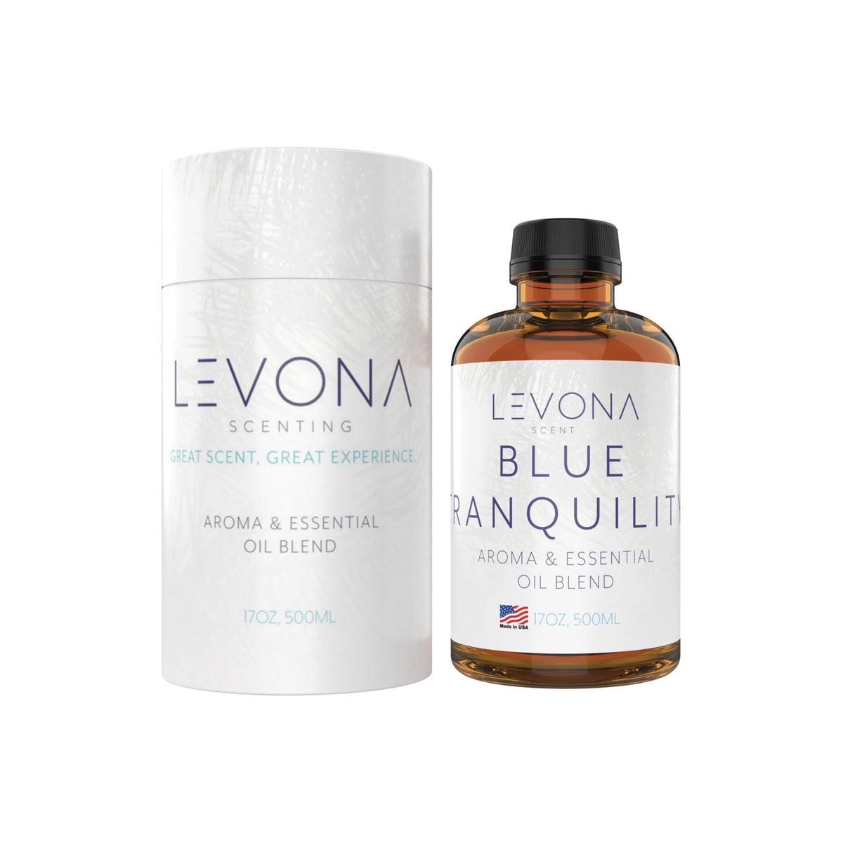 Blue Tranquility 500 ml bottle of Levona Scent Pure Essential Oils