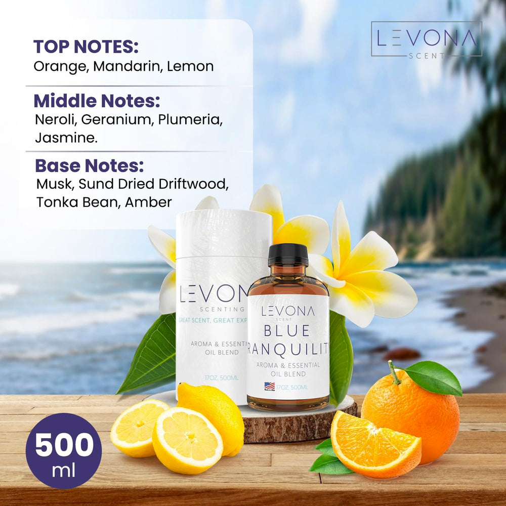 Gift-ready packaging for Levona Blue Tranquility essential oil