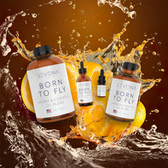 Gift-ready packaging for Levona Born to Fly diffuser oil