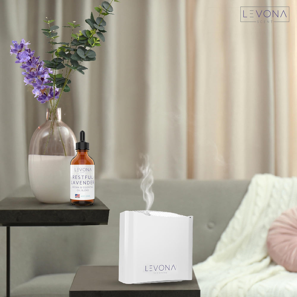 Levona diffuser ready to use with Restful Lavender oil